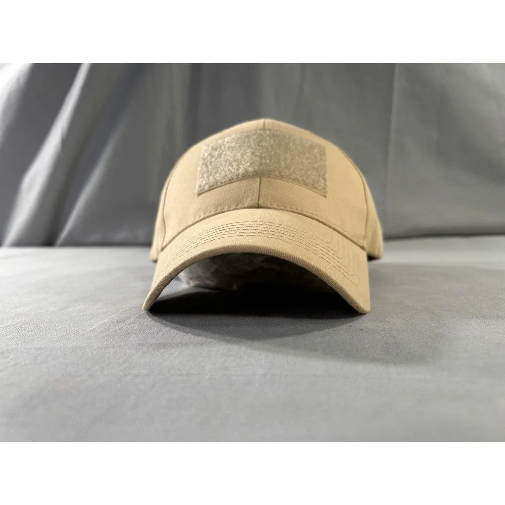 Eagle Crest Front Patch Tactical Khaki Cap OSFM Hunting Outdoors Military